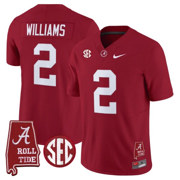 Mens YouthsKids Ryan Williams Crimson Stitched Jersey Vapor Red